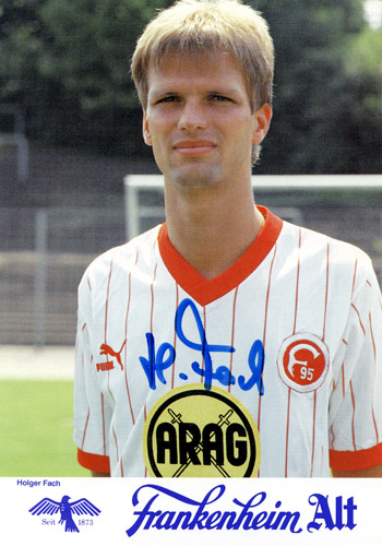 Holger Fach, Germany 🇩🇪 Fortuna Düsseldorf 1983/84 hand signed