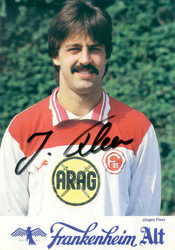 Holger Fach, Germany 🇩🇪 Fortuna Düsseldorf Panini 1985 signed