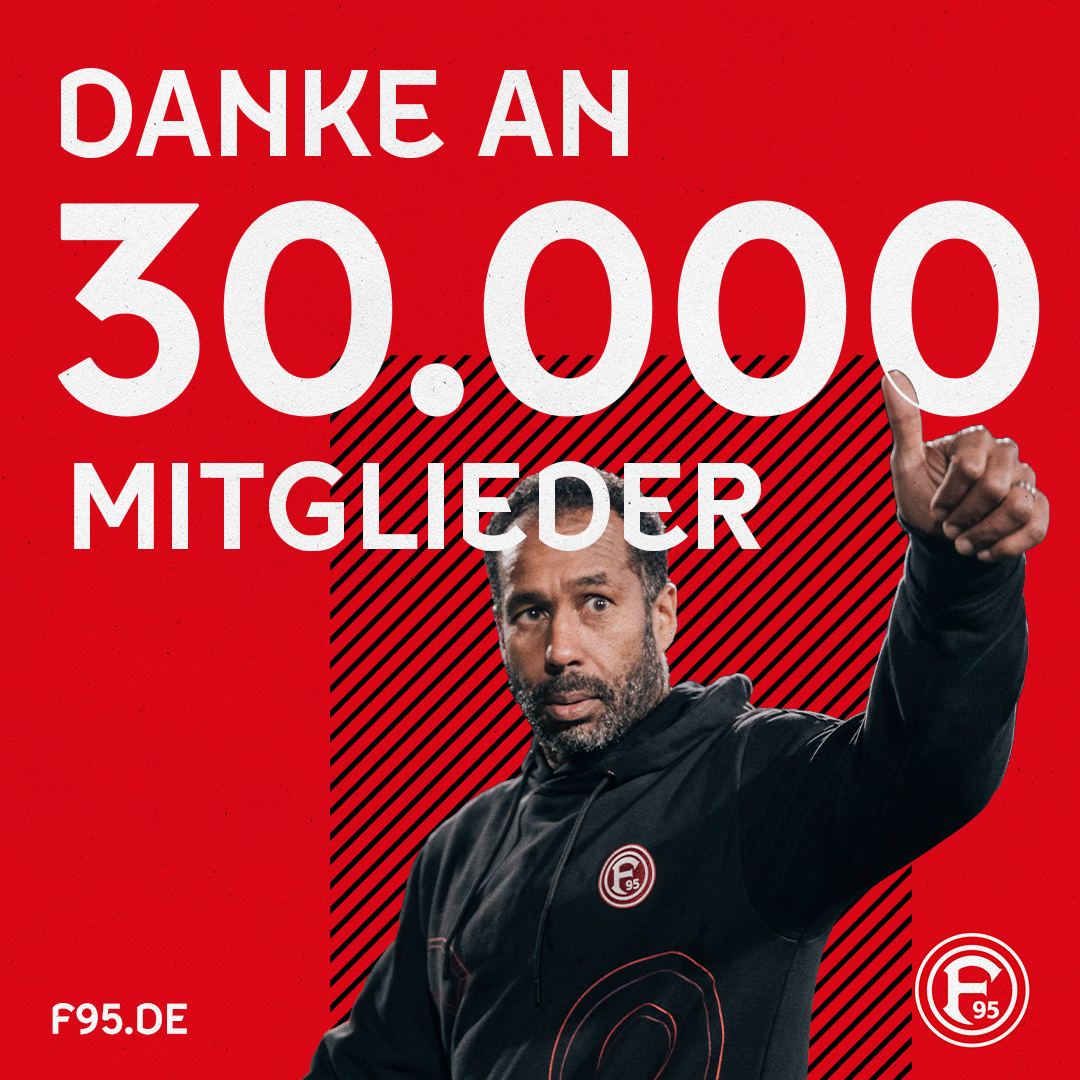 Fortuna Düsseldorf 1895 Fortuna knackt Marke von 30.000 Mitgliedern