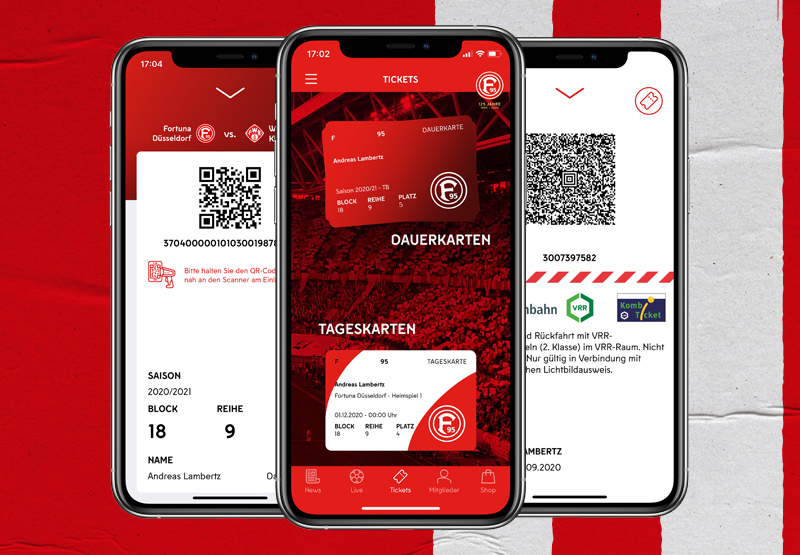 Fortuna Dusseldorf 1895 Fortuna Bietet Digitales Ticketing In Vereinseigener App An