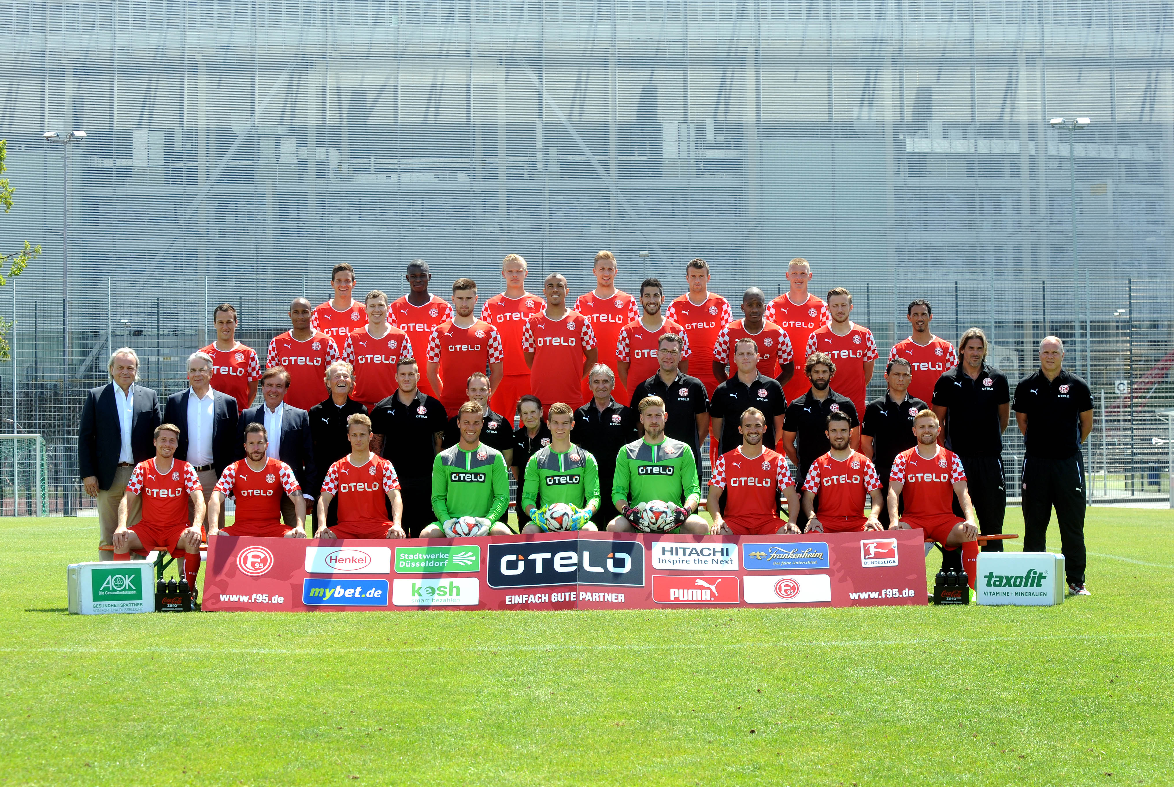 Fortuna Düsseldorf 1895 Team absolviert den offiziellen Fototermin